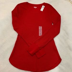 Red Thermal Long Sleeve